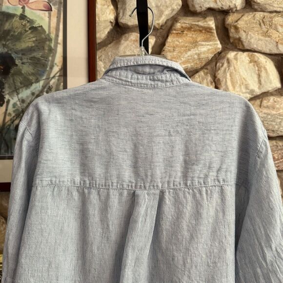 Opus womens Fython spirit 3/4 sleeve linen/cotton  blend button up blouse - Picture 9 of 11